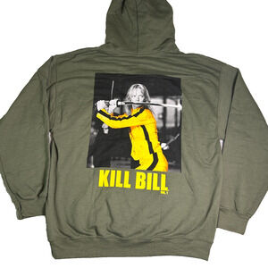 NWOT Ripple Junction Kill Bill Vol. 1 Graphic Hoodie Unisex Large Army Green Y2K